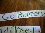 go runners marathon sign